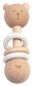 Preview: Rassel Bär aus Holz 12 cm
